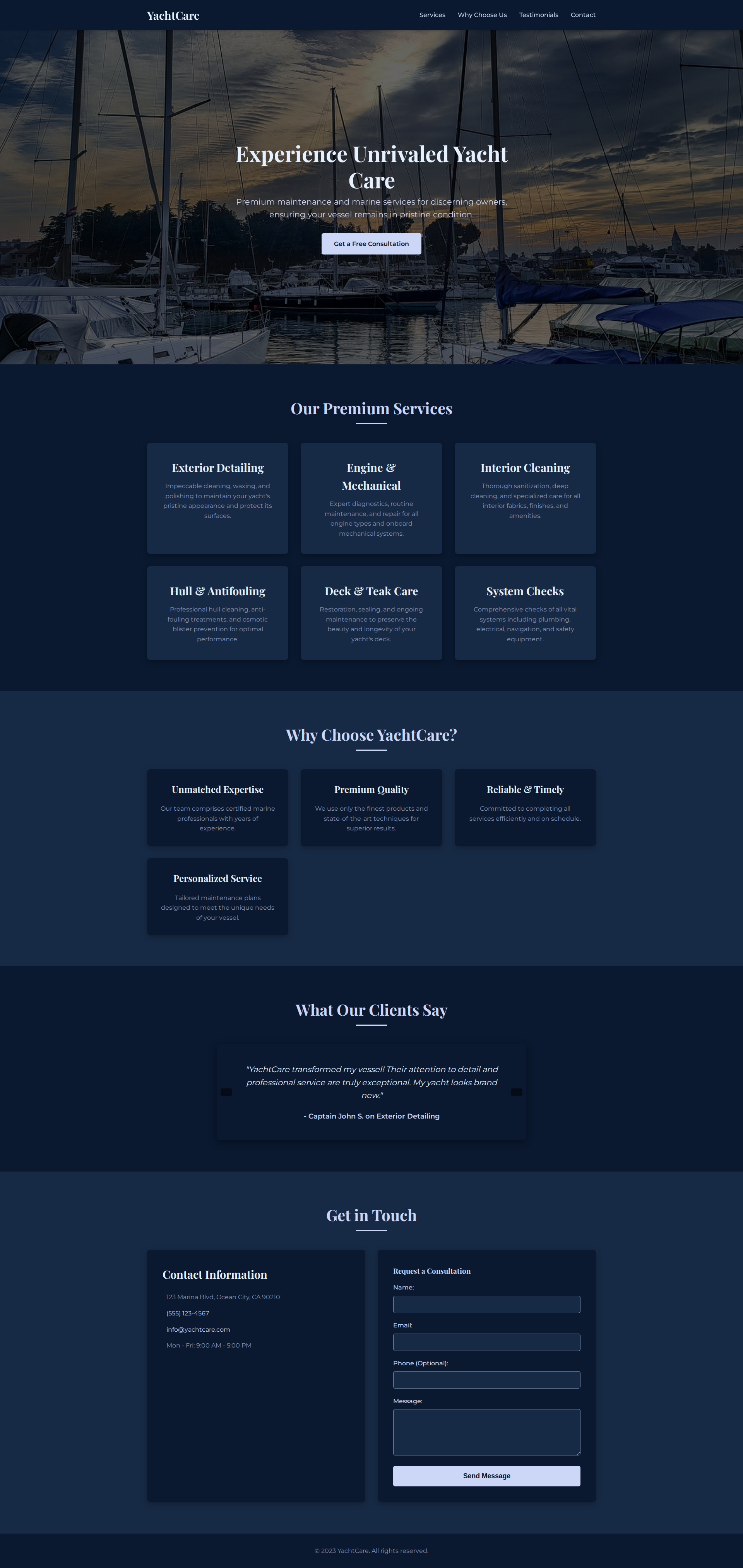 Premium Yacht Services preview